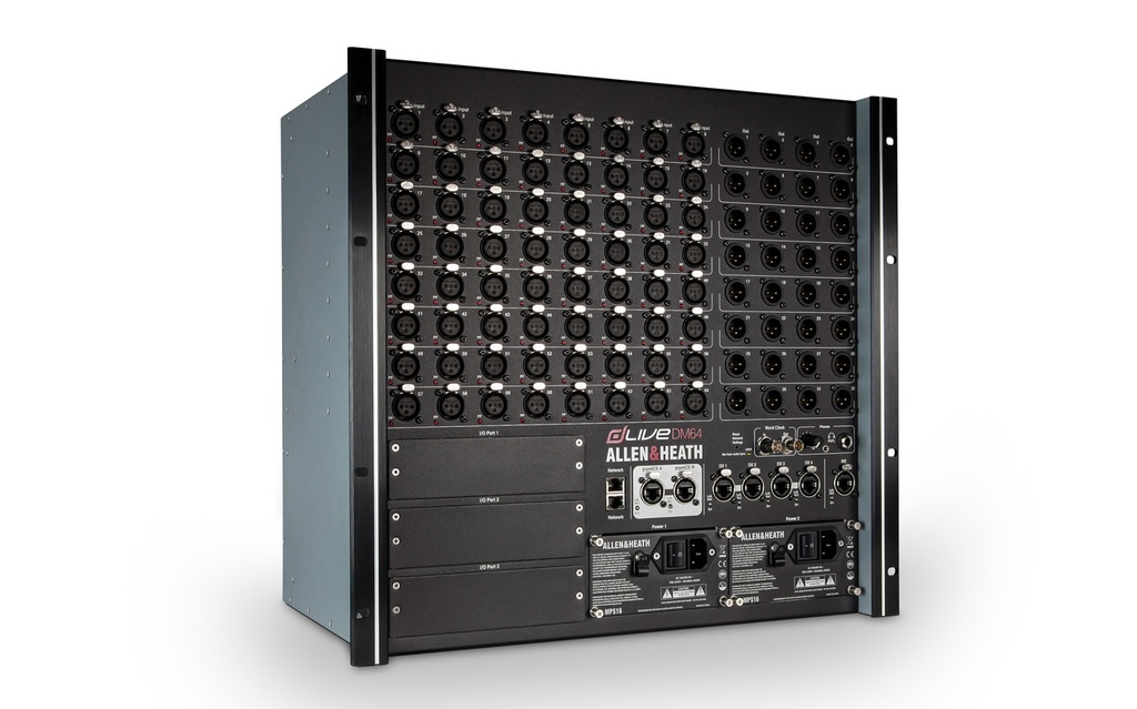 ALLEN & HEATH D-Live DM64U Ultrafx Audio  Rack