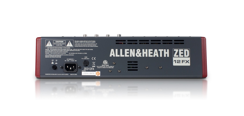 Allen & Heath ZED12FX Mixing Console 6m/3st