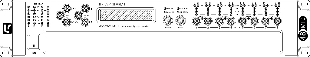 LINEA RESEARCH 48 M10 Dante 8x1250W/4Ohm amplifier