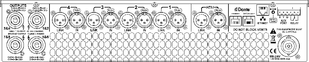 LINEA RESEARCH 48 M10 8x1250W/4Ohm amplifier