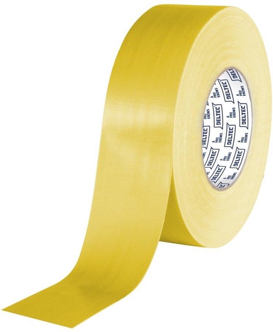 DELTEC Tape geel 50mm 50 mtr p/rol