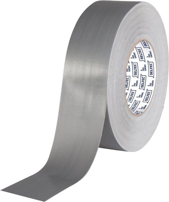 DELTEC Tape grijs 50mm 50 mtr p/rol