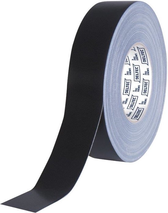 DELTEC Tape zwart 38mm 50 mtr p/rol