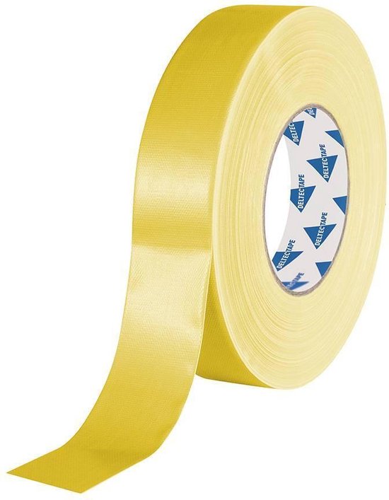 DELTEC Tape geel 38mm 50 mtr p/rol