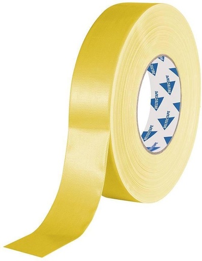 [TAPEGEEL38WT50] DELTEC Tape geel 38mm 50 mtr p/rol