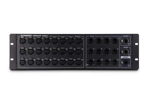 [AHAR2412BLACK] Allen & Heath AR2412 Audio Expander Rack 48kHz